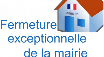 Fermeture exceptionnelle de la mairie