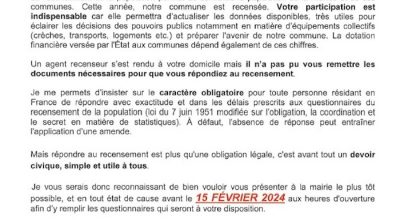 Recensement de la population