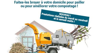 Broyage de végétaux à domicile