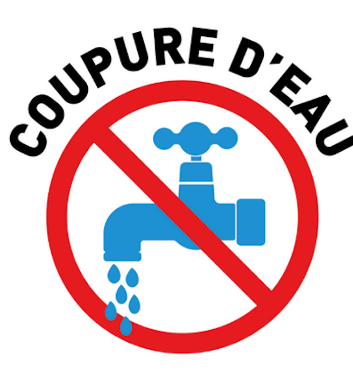 Interruption de la distribution d’eau potable