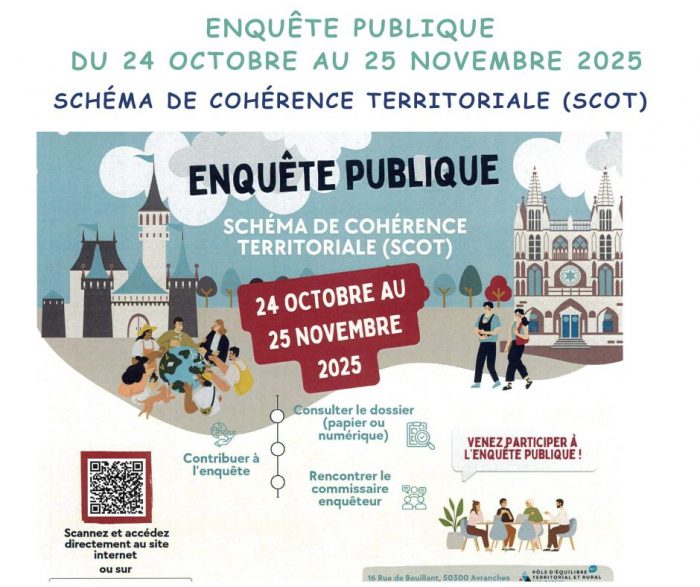 ENQUÊTE PUBLIQUE DU 24 OCTOBRE AU 25 NOVEMBRE 2025