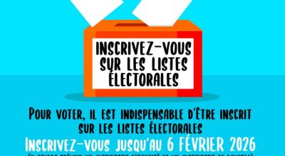 INSCRIVEZ-VOUS SUR LES LISTES ÉLECTORALES !