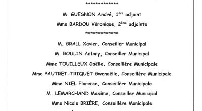 LE CONSEIL MUNICIPAL