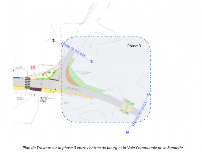 TRAVAUX  D&rsquo;AMÉNAGEMENT DU BOURG – PHASE 3