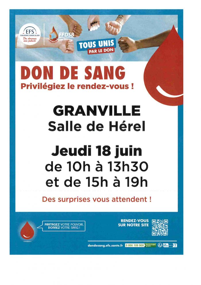 TOUS UNIS PAR LE DON DE SANG !