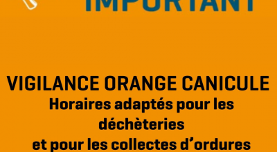 📣 Info déchèterie