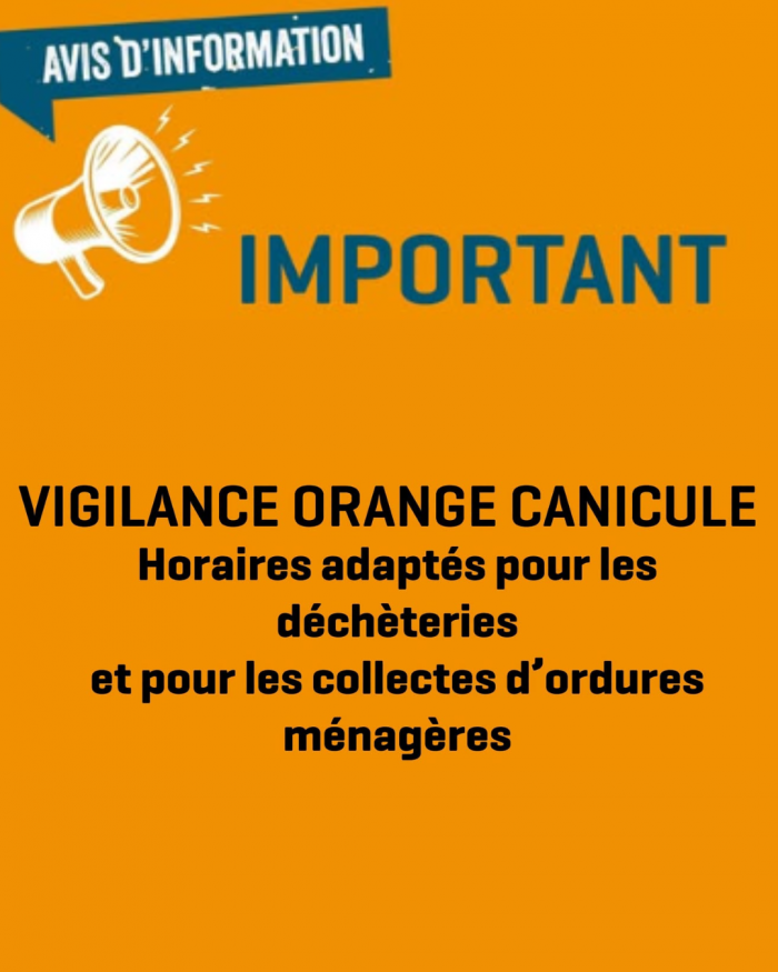 📣 Info déchèterie