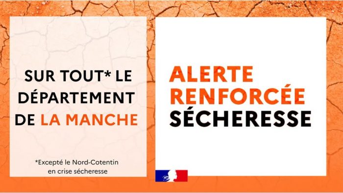 🚨 Vigilance et restrictions sécheresse dans la Manche 🚨