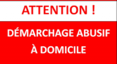 ⚠️ VIGILANCE DÉMARCHAGES À DOMICILE
