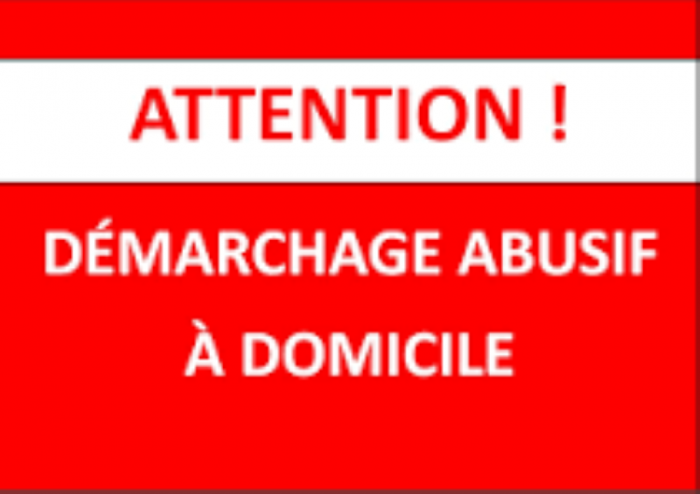 DÉMARCHAGE À DOMICILE : SOYEZ VIGILANTS ⚠️