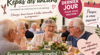 🍽️ Dernier jour pour vous inscrire au repas des anciens !